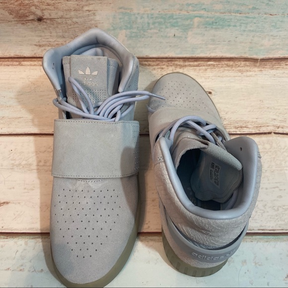 adidas Tubular Invader Strap Easy Blue Tennis Shoe size 10 - Picture 7 of 10